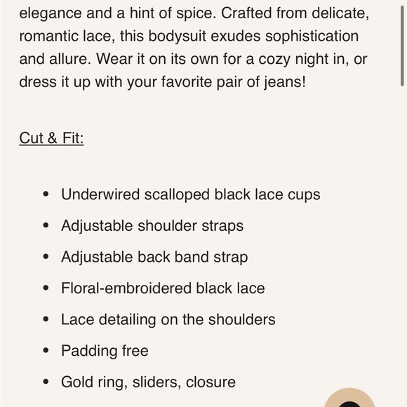 Gooseberry Intimates Black Lace Bodysuit - Picture 8 of 8